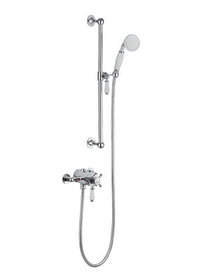 BTL Berwick Chrome Concentric Shower with Riser Rail Kit Only