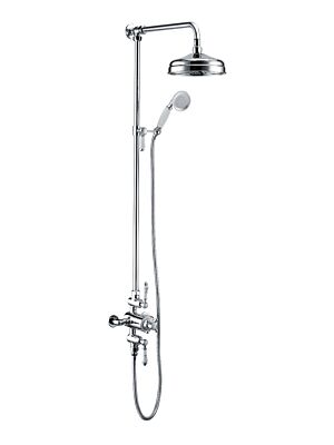 BTL Berwick Chrome Traditional Exposed Rainshower Set