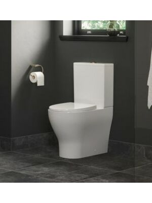 Lily BTL Rimless Fully Shrouded Close Coupled Toilet with Soft Close QR Seat