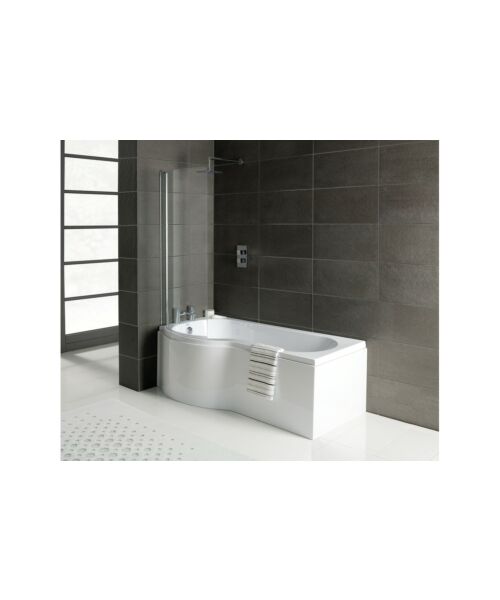 BTL P Shape Shower Bath 1700mm x 700mm Left Hand
