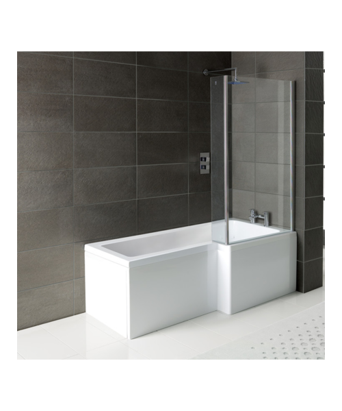 Essen L Shape Shower Bath (1700mm x 700mm) Right Hand