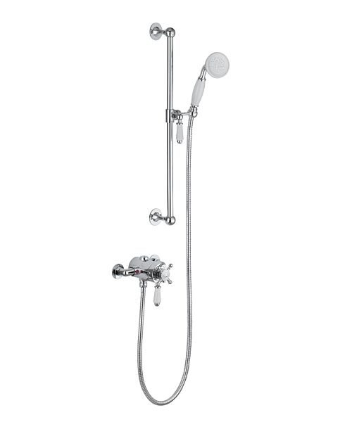 BTL Berwick Chrome Concentric Shower with Riser Rail Kit Only