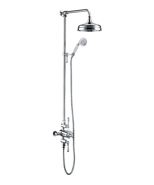 BTL Berwick Chrome Traditional Exposed Rainshower Set