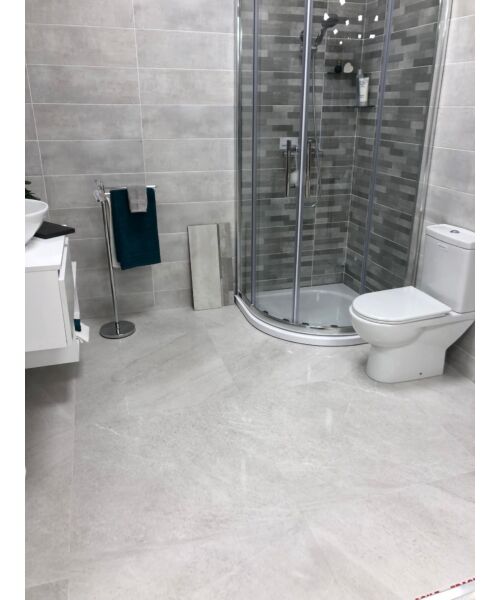 Lily Ice Grey 600 x 600 Porcelain Tile Lappato Finish (Price Per Box 1.08m2 / 3 Tiles)