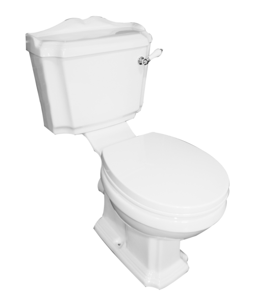 Legend Toilet With Soft Close Acrylic White Seat, Ceramic Lever & Fittings