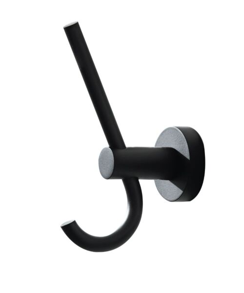 Bond Black Double Robe Hook (H135 x D85mm)