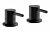 Abode Harmonie Round Bath Filler Panel Valves (Pair) - Matt Black