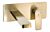 Abode Aquip Wall Mounted Basin / Bath Mixer - Brushed Brass