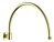 Verona 365mm Traditional Round Shower Arm - Brushed Brass
