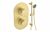 Altair Round Shower Valve & Kit Pack 2 - Brushed Brass