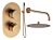 Altair Round Shower Valve & Kit Pack 4 - Brushed Bronze