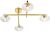 Hera Ceiling Light - Brushed Brass