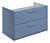 Tregaron 795mm Wall Hung 2 Drawer Basin Unit (No Top) - Matt Misty Blue