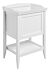 Holywell 650mm Floor Standing 1 Drawer Basin Unit w/Basin - Matt White