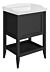 Holywell 650mm Floor Standing 1 Drawer Basin Unit w/Basin - Matt Anthracite