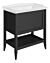 Holywell 800mm Floor Standing 1 Drawer Basin Unit w/Basin - Matt Anthracite