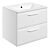 Tregaron 615mm Wall Hung 2 Drawer Basin Unit w/1TH Basin - Matt White