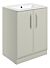 Tregaron 615mm Floor Standing 2 Door Basin Unit w/1TH Basin - Matt Latte