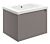 Parley 615mm Wall Hung 1 Drawer Basin Unit & 1TH Basin - Matt Taupe