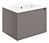 Parley 615mm Wall Hung 1 Drawer Basin Unit & 0TH Thin Edge Basin - Matt Taupe