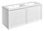 Moritz 1210mm Wall Hung 4 Drawer Basin Unit & 2TH Thin Edge Basin - Matt White