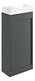 Sentia 410mm Floor Standing Unit Inc. Basin - Matt Graphite Grey