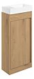 Sentia 410mm Floor Standing Unit Inc. Basin - Seville Oak