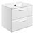 Tregaron 615mm Wall Hung 2 Drawer Basin Unit w/0TH Basin - Matt White