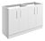 Tregaron 1200mm Floor Standing 4 Door Basin Unit (No Top) - Matt White