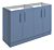 Tregaron 1200mm Floor Standing 4 Door Basin Unit (No Top) - Matt Misty Blue