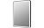 Caspian 600mm Rectangle Front-Lit LED Mirror - Matt Black