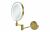 Bassi Round LED Cosmetic Mirror - Brushed Brass