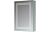 Francesca 500mm 1 Door Front-Lit LED Mirror Cabinet