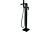 Santia Floor Standing Bath/Shower Mixer - Matt Black