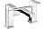 Tabia Bath Filler - Chrome