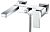Tabia Wall Mounted Shower Mixer & Shower Kit - Chrome