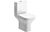 Caithness Rimless Short Projection Close Coupled Open Back WC & Wrapover Soft Close Seat