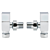 Angle Square Head Radiator Valve Set