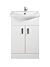 Ardent 550mm White Floor Standing Unit & Ceramic Basin