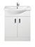 Ardent 650mm White Floor Standing Unit & Ceramic Basin