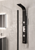 Ardour Black Thermostatic Shower Column 1500mm High