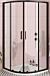 Lily Casa 900 Black Quadrant Shower Door 