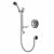 Aqualisa Colt Chrome Concealed Valve & Sliding Rail Kit