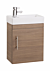 Lily Light Oak Single Door 400mm Resin Basin and Unit