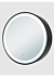 Monty Round Single Sliding Door LED Mirror Cabinet