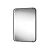 Aspect 500mm x 700mm LED Mirror (Black Surround)