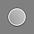 Liona Round LED Mirror with Black Surround 600 diameter