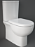 RAK Tonique Rimless Back to Wall Toilet with Soft Close Seat
