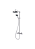 Triton Eden Chrome Thermostatic Bar Shower with Lever Handles