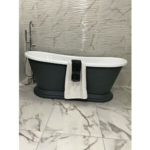 Harrogate Mayflower Free Standing Bath Spa Grey 1700x750